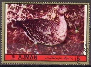 Stamp, Greylag Goose, Ajman,  , Birds