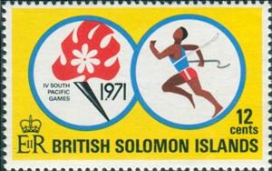 Stamp, Sprint, Solomon Islands,  , Sport