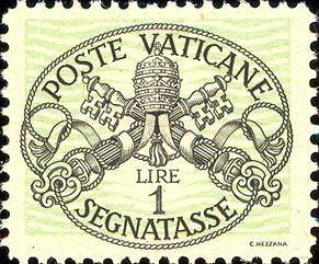 Stamp, Papal coat of arms, Vatican City,  , Coats of Arms