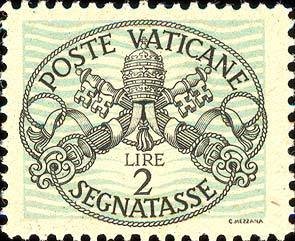 Stamp, Papal coat of arms, Vatican City,  , Coats of Arms