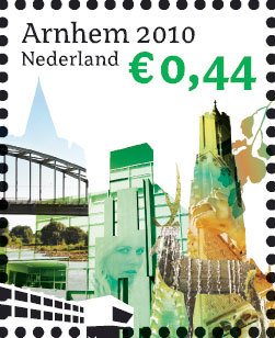 Stamp, Arnhem, Netherlands,  , City Halls, Buildings, Churches - Cathedrals - Basilicas - Chapels