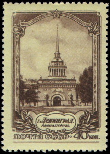 Здание Адмиралтейства, центральная башня (1806-1823, арх. А. Захаров, ск. Ф. Щедрин, И. Теребенев и др.)
