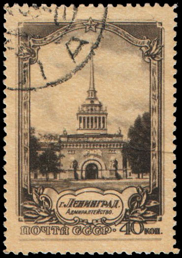 Здание Адмиралтейства, центральная башня (1806-1823, арх. А. Захаров, ск. Ф. Щедрин, И. Теребенев и др.)
