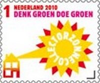 Stamp, Solar Energy, Netherlands,  , Energy, Sun, Energy Conservation, Environment Protection