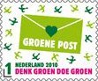 Stamp, Green Letters, Netherlands,  , Environment Protection, Letters (Mail)