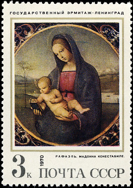 "Рафаэль (Рафаэлло Санти, 1483-1520). "Мадонна Конестабиле" (около 1500)"