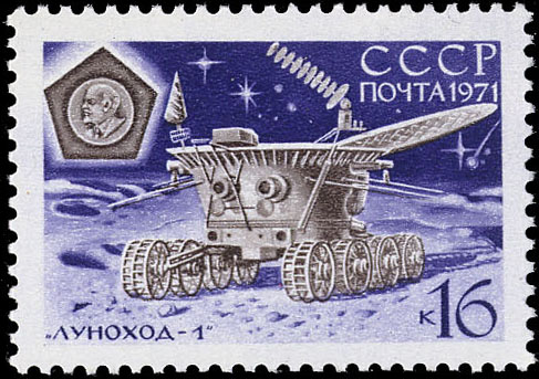 "Луноход-1" на поверхности Луны