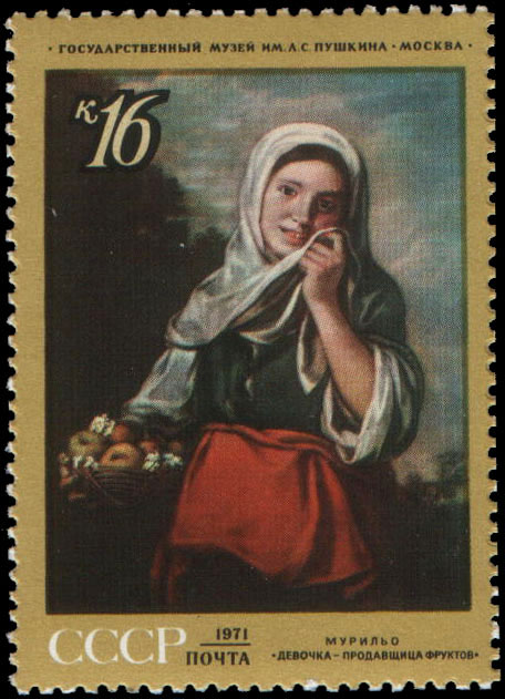 "Бартоломе Эстеван Мурильо (1617-1682), Испания. "Девочка - продавщица фруктов" (1650-е гг.)"