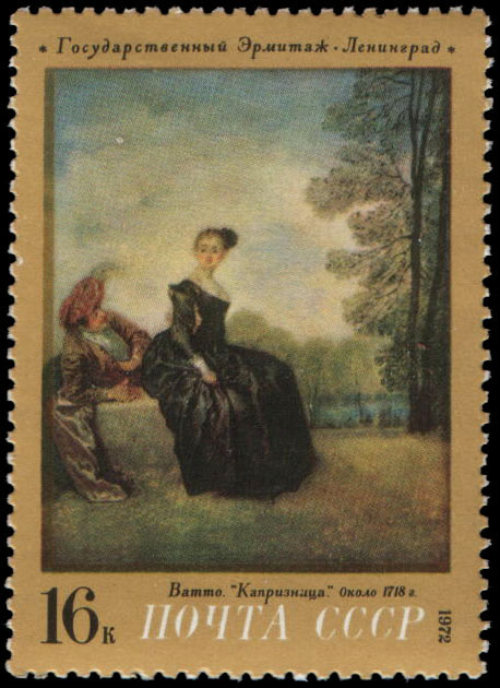 "Антуан Ватто (1684-1721), Франция. "Капризница" (ок. 1718)"
