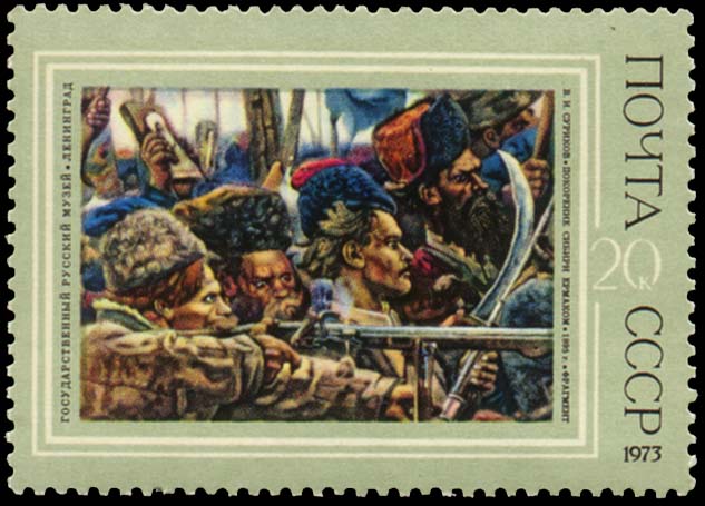 "В. И. Суриков (1848-1916). "Покорение Сибири Ермаком". 1895. Фрагмент"