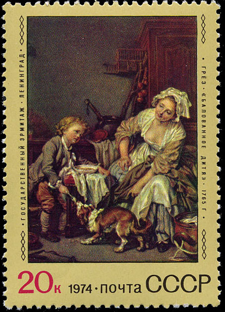 "Ж. Грез. "Балованное дитя". 1765 г."