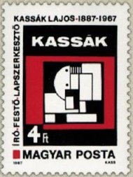 Abstract, 1960, by Lajos Kassák