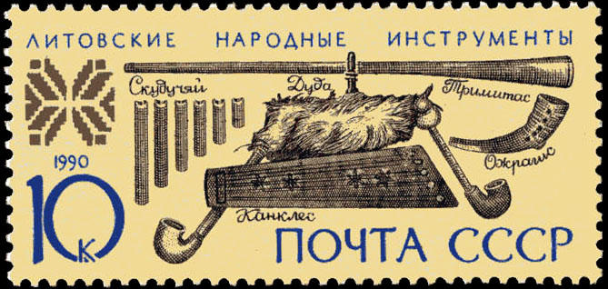 Литовские народные инструменты. Дуда, скудучяй, тримитас, ожрагис и канклес