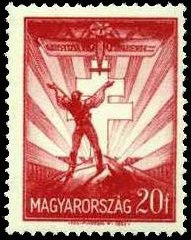 Stamp, Hungarian in Slovakia calling for help, aircraft, Hungary,  , Aircrafts