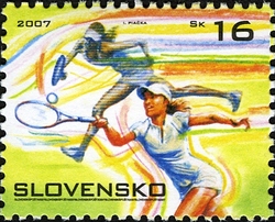 Sports Stamp - Tennis