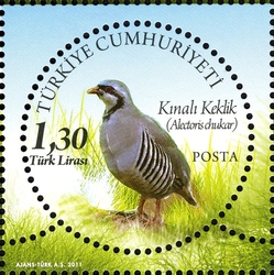Stamp, World Environment Day - Alectoris chukar, Turkey,  