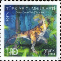 Stamp, World Environment Day - Dinosaurs - Lenticular 3D, Turkey,  