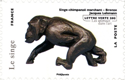 Stamp, Animals in Art, France,  