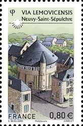 Stamp, Way of St James, France,  