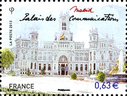 Stamp, European Capital Cities - Madrid, France,  