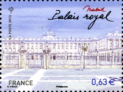 Stamp, European Capital Cities - Madrid, France,  