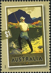 Stamp, Nostalgic Tourism, Australia,  