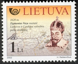 Stamp, From the Post history - Zigmantas Vaza. King of Poland and Grand Duke of Lithuania, Lithuania,  