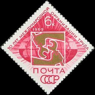 50th Anniverrsary of International Labour Organization.
