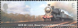 Stamp, Classic Locomotives - GCR 8K 2-8-0 Great Central Railway. Leicestershire, United Kingdom of Great Britain & Northern Ireland,  
