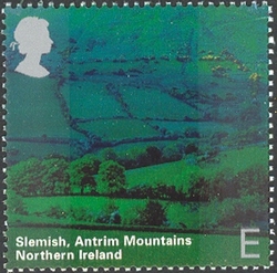 Stamp, Northern Ireland - A British Journey - Slamish. Antrim Mountains, United Kingdom of Great Britain & Northern Ireland,  