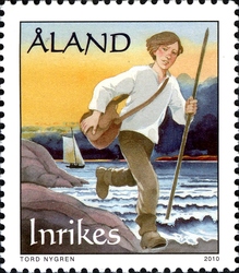 Stamp, The Mail Route, Åland Islands,  
