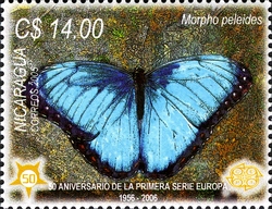 50th Anniversary of the first Europa stamp - Morpho peleides