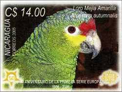 50th Anniversary of the first Europa stamp - Amazona autumnalis