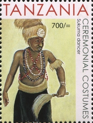 Ceremonial Costumes of Tanzania - Sukuma dancer