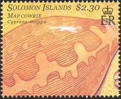 Sea Shells Philakorea 2002 - Map Cowrie