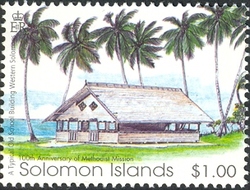 Stamp, 100th Anniversary of the Methodist Mission, Solomon Islands,  