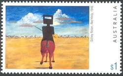 Australian Painting - Sidney Nolan 'Ned Kelly' 1946