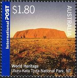 World Heritage joint issue Australia - UK - Uluru-Kata Tjuta National Park. NT