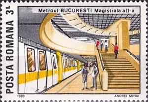 Stamp, Underground, Bucharest, Romania,  , Industry, Undergrounds (Subways)