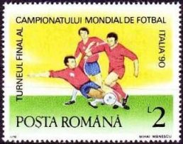 Stamp, South Korea - Spain, Romania,  , Sport, Football (Soccer)