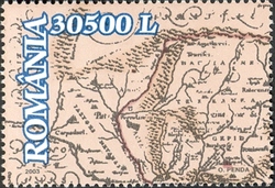 National Museum of Maps and Old Books - upper left part of the map ' Old description of Dacia'