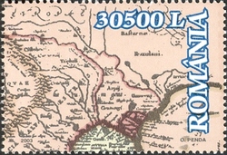 National Museum of Maps and Old Books - upper right part of the map ' Old description of Dacia'