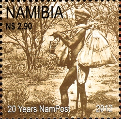 Stamp, NamPost and Telecom 20th Birthday, Namibia,  