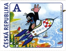 Stamp, The Mole and the Rocket, Czech Republic,  , Krtek