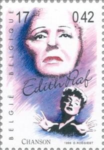 Stamp, Journey through the 20th century, Belgium,  , Music, Singers, Millennium