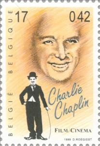 Stamp, Journey through the 20th century, Belgium,  , Famous People, film, Actors, Millennium