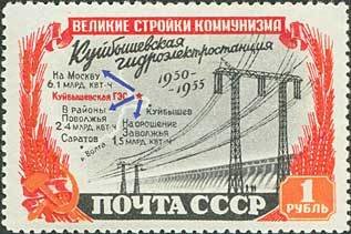 Kuybyshev Hydroelectric Plant. Electric power transmission