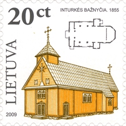 Wooden Sacral Architecture of Lithuania and Wooden Church Belfries - Church of Inturke