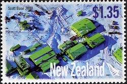 Stamp, Scott Base, New Zealand,  