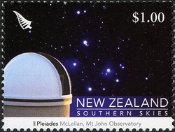 Southern Skies - Pleiades. McLellan Mt John Observatory